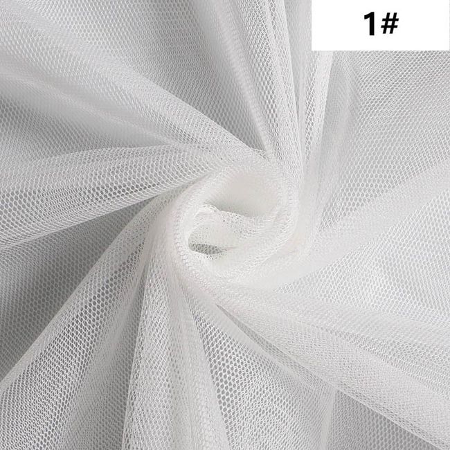 Tulle Tu-tu Mesh Net Fabric, Prom, Bridal, Per Metre - Plain