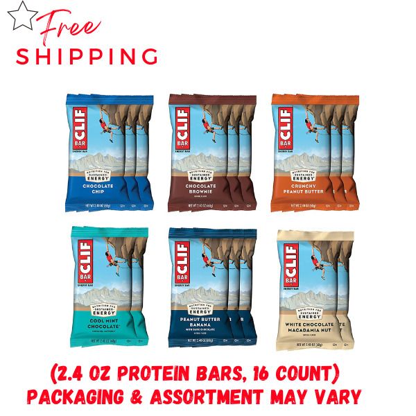 CLIF BARS - Energy Bars - Best Sellers Variety Pack- Made with Organic Oats