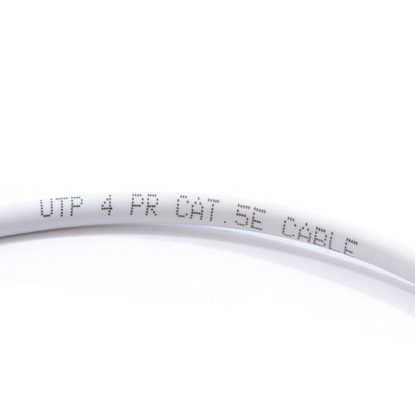 kenable White Network Ethernet RJ45 Cat5E-CCA UTP PATCH 26AWG Cable Lead 5m