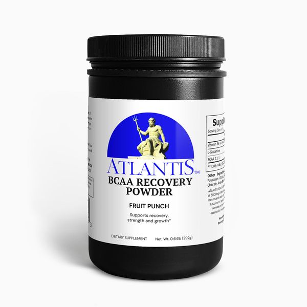 Atlantis Hydrate - Recovery Powder Drink Mix, 10 oz, Fruit Punch