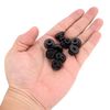 sourcing map Knurled Thumb Nut, 20Pcs M5x0.8mm Iron Round Knobs Fasteners for 3D Printer Parts, Black