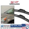 26"&17" Premium All-Season Wiper Blades Windshield Front Right&Left Replacement