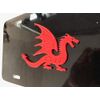 Stickysight.com Mystical Dragon in 3D - Black with RED Automotive License Frame Insert -