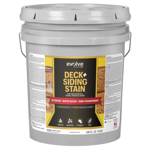 Evolve Wood Stain: Semi-Transparent, UV Protection, for All Wood Surfaces (Honey Gold, 5 Gallon)