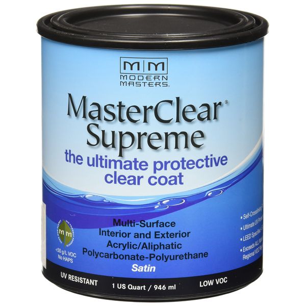 qt Modern Masters MCS902 Clear MasterClear Supreme Protective Clear Coat, Satin