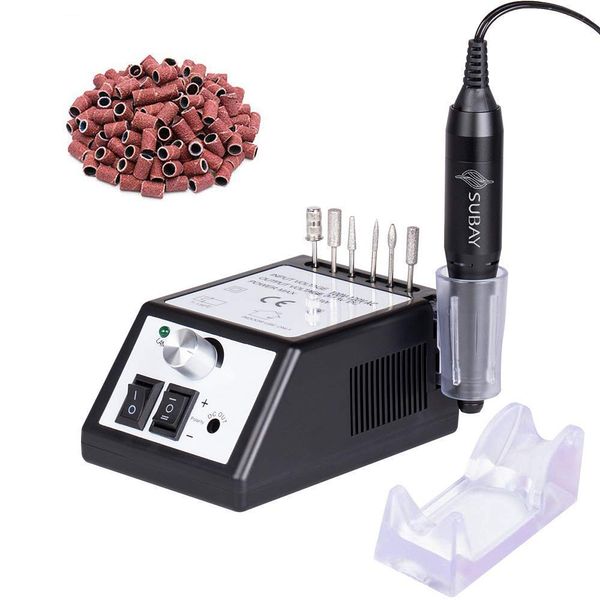 Professional Electric Nail Drill Machine Nail File Drill Set Kit for Acrylic Nails, Gel Nail, Nail Art Polisher Sets(Black)