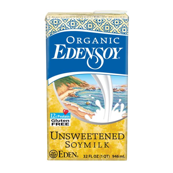 Eden Soymilk Unsweetened Organic, 32-ounces (Pack of6)