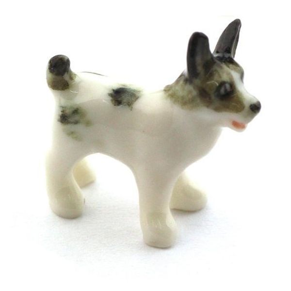 MyTinyWorld Dolls House Miniature Standing Black and White Terrier