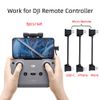 NFHK 3pcs/set Remote Control Data Cable Type C & Micro to Micro USB for Mavic Pro Platinum Mavic Park RC Accessories