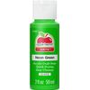Plaid Enterprises Acrylic Paint, Neon Green, 59ml