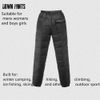 SYOKYO1980 Men's Winter Warm Packable Down Pants Compressor Snow Trousers (Medium, Black)