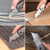 Folding Utility Knife 10PC Blade Quick-Change Box Cutter Wood Handle Razor Knife