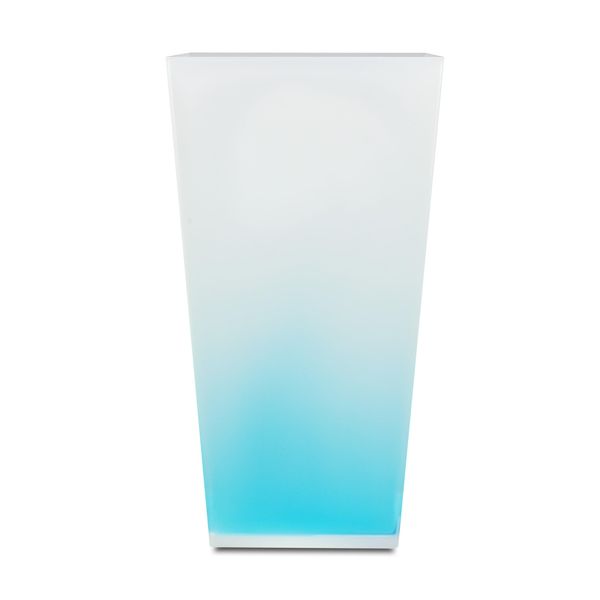 TATSU-CRAFT Clear Dust Box, Cocktail, L Angle, 9.5 L (9.5 L), Aqua Blue, Trash Can Without Lid, Stylish, Slim, Separating, Outdoor, No Lid, Stylish, Small, White, Kitchen, Bathroom, Bedroom, Cafe,