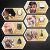 REHOYO Beard Trimmer for Men, Beard Trimming Kit w/Case, Cordless Hair Clipper T-Blade Trimmer, Electric Razor Shaver for Nose Body Face Mustache Grooming -180 Mins Shaving, Gifts for Him
