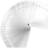 Haobase 50pcs False Nail Art Tips Sticks Display Stand Faux Nail Polish Coloring Capsules Practical Fan Nail Art