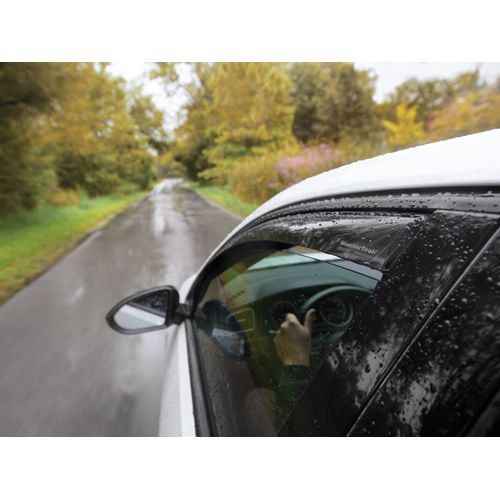 WeatherTech Custom Fit Side Window Deflectors for Silverado 2500HD/3500HD, Sierra 2500HD/3500HD, Silverado 1500, Silverado LD 1500, Sierra 1500, Sierra 1500 Limited - (80740IM), Front Pair - Dark Tint
