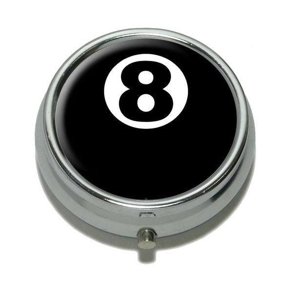 Eight Ball - Pool Billiards Pill Case Trinket Gift Box