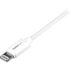 StarTech.com 1m Apple Lightning to USB Cable for iPhone, iPod, iPad, Apple MFi Certified Charge and Sync Cable, White, USBLT1MW