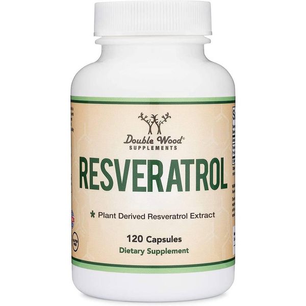 Double Wood Resveratrol 500mg 120 capsules 60 servings Double Wood Resveratrol