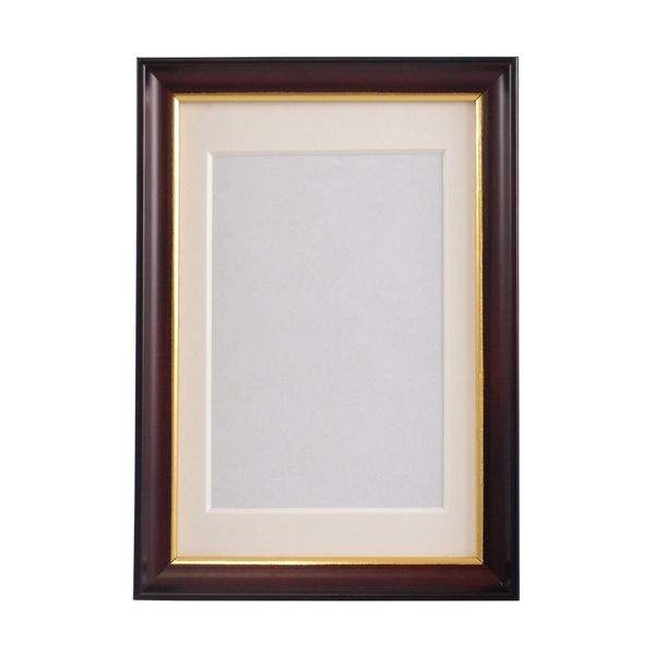 FUJICOLOR 407178 Wooden Frame Portrait Frame S10 Postcard L Brown