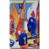 SnazzySwitch All Sport 2 Decorative Light Switch Cover - Single Toggle Wall Plate