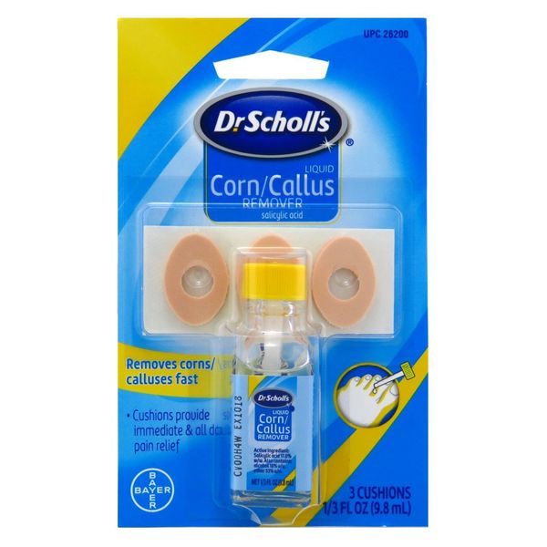 Dr. Scholls Corn/Callus Remover Liquid (2 Pack), 8 Piece Set
