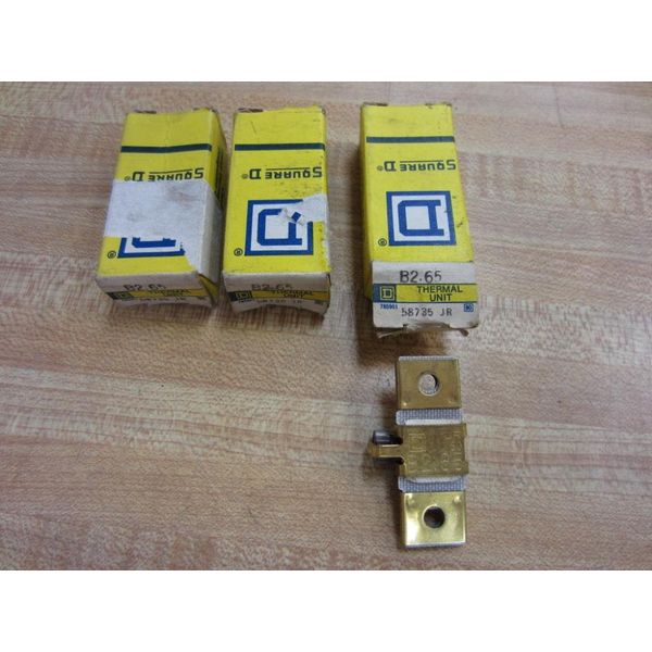 Square D B2.65 Overload Relay Heater Element B265 (Pack of 3)