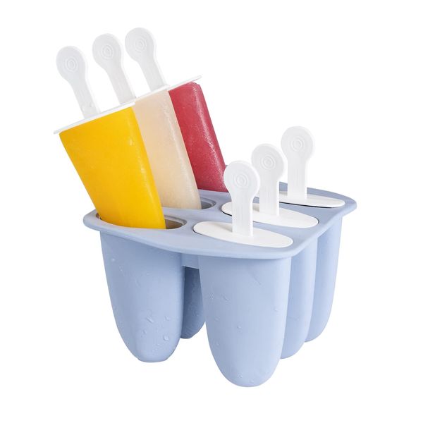 Ice Cream Moulds with Sticks, CEILIWEN Reusable Popsicle Moulds, Food Grade Ice Lolly Moulds, Ice Pop Moulds Silicone, Easy to Release