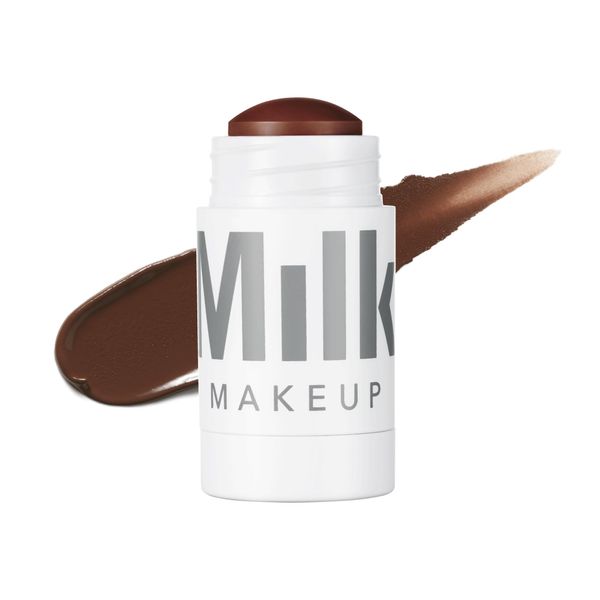 Milk Makeup Matte Bronzer, Blitzed (Deep Bronze) - 0.19 oz - Cream Bronzer Stick - Buildable, Blendable Color - Matte Finish - 1,000+ Swipes Per Stick - Vegan, Cruelty Free