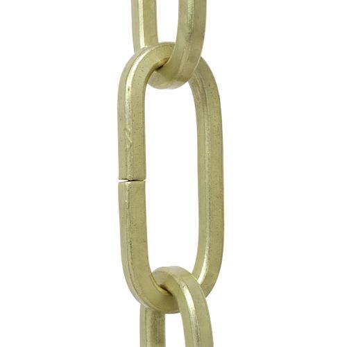 RCH Hardware CH-S62-40-SB-10 Steel Chandelier Chain, Satin Brass (10 Feet)
