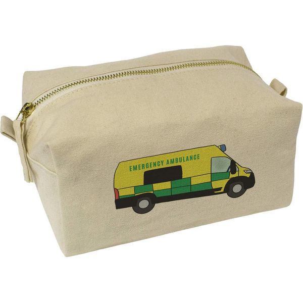 'Paramedics Van' Canvas Wash Bag/Makeup Case (CS00033198)