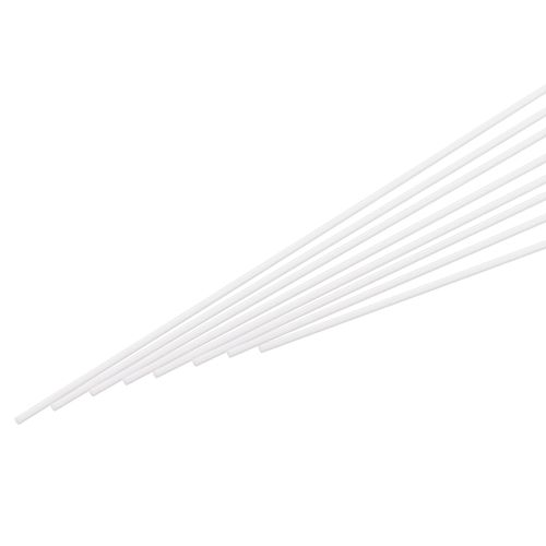 MECCANIXITY ABS Plastic Rod Round Solid Bar 1.5mm x 500mm for DIY Model Material, Architectural Model Making, DIY Sand Table, Pack of 5 Pcs