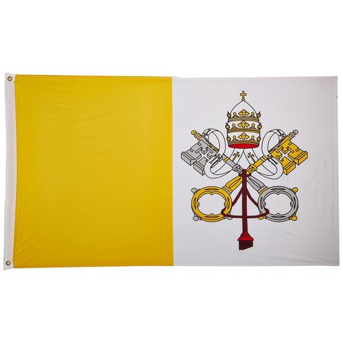 2x3 Vatican City Flag 2'x3' Nylon Polyester Pope House Banner Brass Grommets PREMIUM Vivid Color and UV Fade BEST Garden Outdor Resistant Canvas Header and polyester material FLAG
