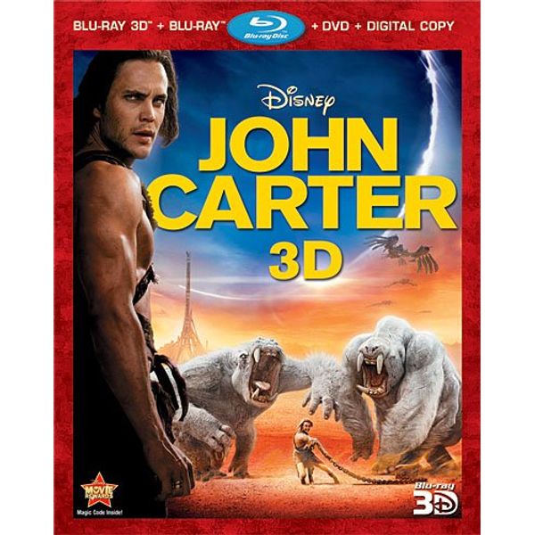 John Carter (Four-Disc Combo: Blu-ray 3D/Blu-ray/DVD + Digital Copy) [3D Blu-ray]