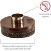 SOFTTOUCH 1" Round Heavy Duty Felt Pads - 48 Count