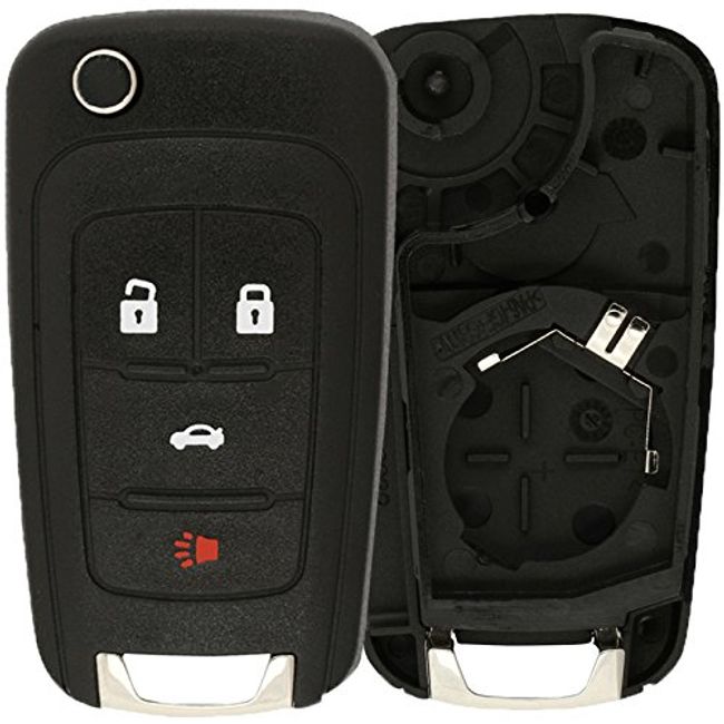 KeylessOption Just the Case Keyless Entry Remote Control Car Key Fob Shell Replacement For OHT01060512