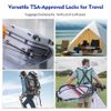 Sure Lock TSA Compatible Travel Luggage Locks, Inspection Indicator, Easy Read Dials - 2 Pack