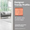 Trendi Switch Fan Isolator 10A Triple Pole Chrome Rocker Switch in Copper