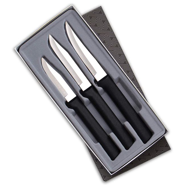 Rada Cutlery Paring Knife Set - 6 Knives with Stainless Steel Blades and  Steel Resin Handles Made in USA 