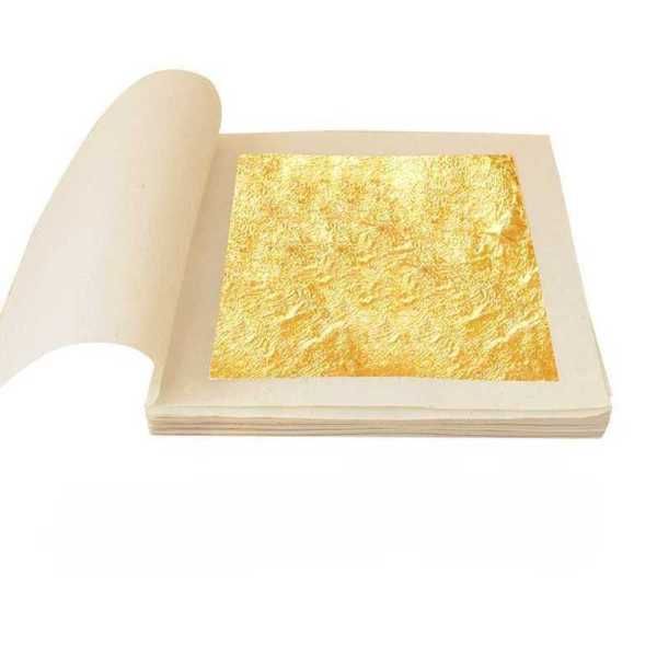 24K Gold Foil Paper Patch Foil Skin Whitening