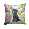 Caroline's Treasures Spring Path Throw Pillow, 14Hx14W, Poodle 6693
