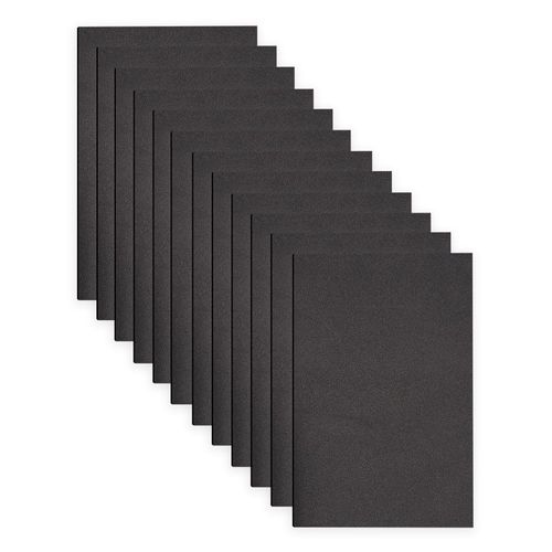Jtnohx Eva Foam Sheets, 7"×11.3" Foam Board for Crafts, 12 Pcs Colour Eva Sheets, Craft Board for Art & DIY Supplies (Black)