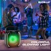 Portable Mini Bluetooth Speaker USB/SD/FM Radio, Flashing Disco Party Lights 