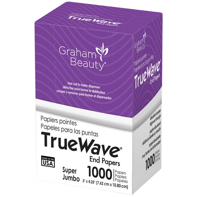 SP-56175 BEAUTY SALON GRAHAM HAIR PERM TRUE WAVE END PAPER 1000 SHEETS SUP JUMBO