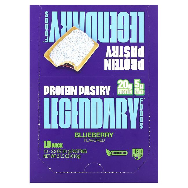 Protein Pastry, Blueberry, 10 Pack, 2.2 oz (61 g) Each