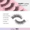 Oreola False Eyelashes Fluffy Wispy Lashes with Invisible Band Faux 3D Mink Lashes Super Soft Lightweight Fake Lashes Bulk 7 Pairs Pack