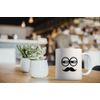 MUGBREW Funny Cartoon Moustache Faces Ceramic Coffee Mug Tea Cup, 11 OZ