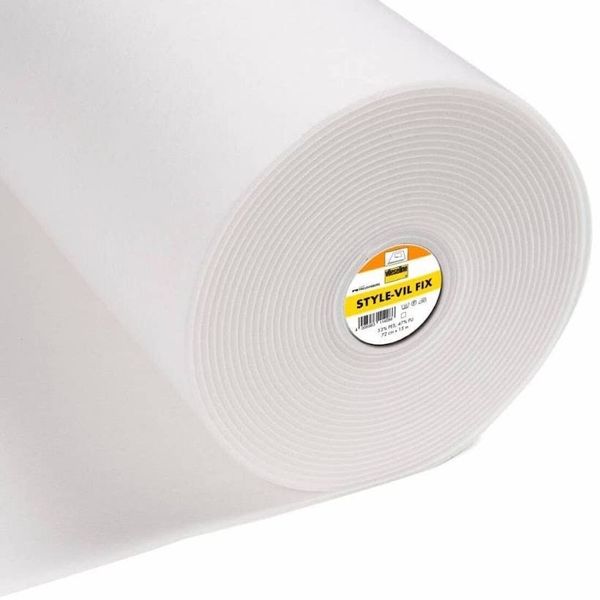 Plush Addict Fusible Iron On Style-Vil FIX Foam Interfacing for Sewing, Craft, and Accessories - White - Single Metre