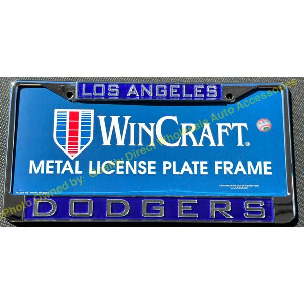 ⭐️⭐️⭐️⭐️⭐️ DODGERS BASEBALL MLB Los Angeles Metal  License Plate Frame