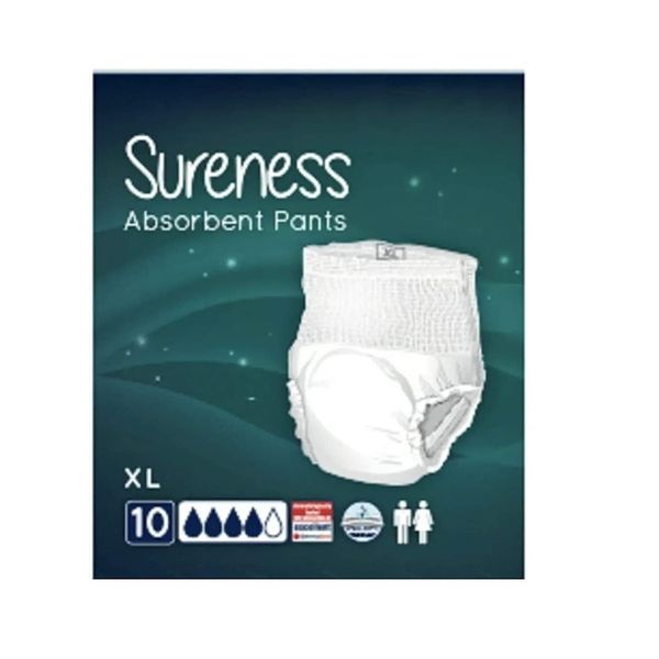 Sureness Absorbent Pants Pack of 10 (XL)